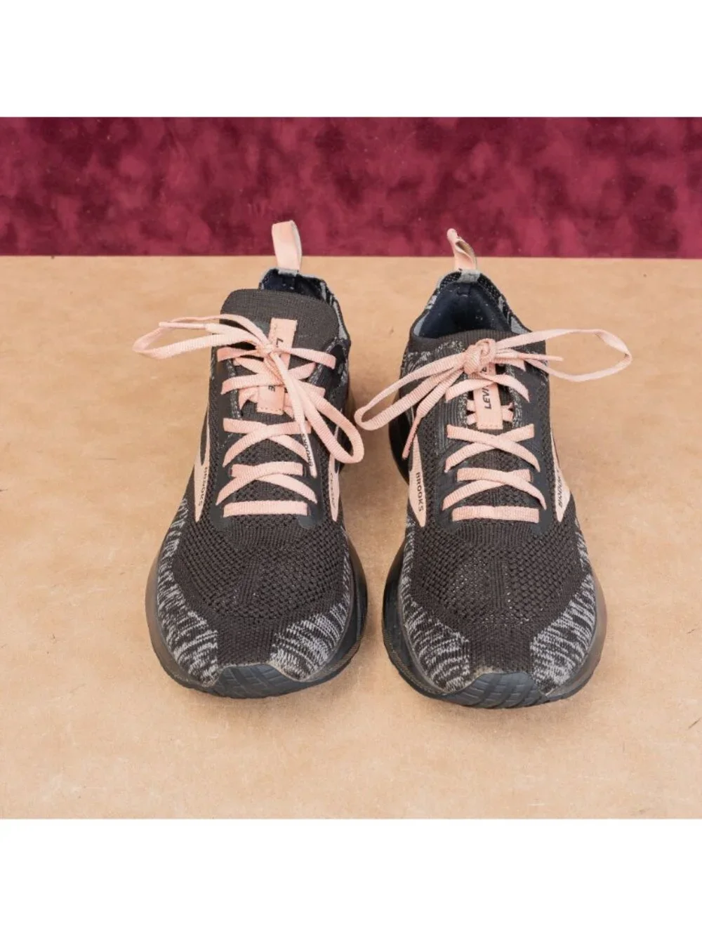 Brooks Women Levitate 4 Coral Black Running Comfy Sneakers Shoes Size 9